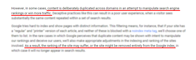 Defending against negative SEO means being vigilant with duplicated contents