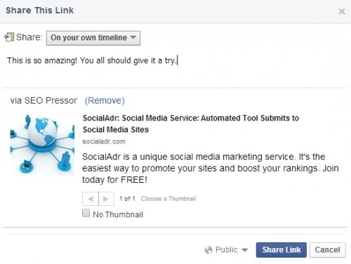 Seopressor 5 Tutorial Social Media Sharing Facebook 