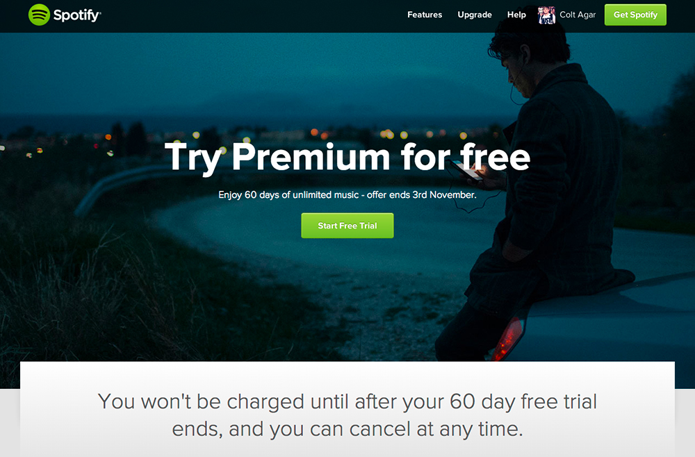 spotify premium free trial