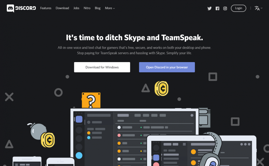 discord homepage