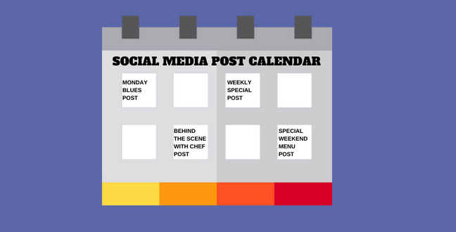 social media post calendar