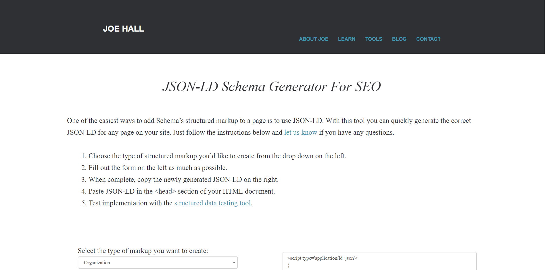 Schema json ld. Сгенерить json.