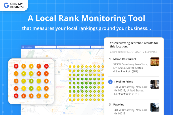 Local Rank Monitoring Tool - Grid My Business