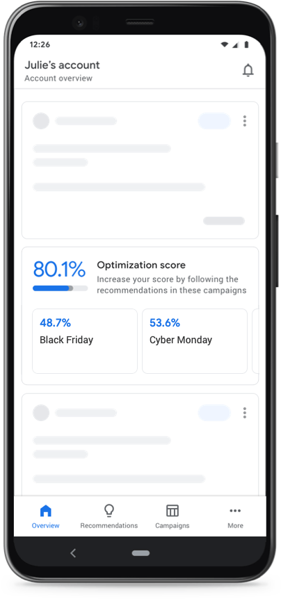 Google Ads Optimization Score Prioritization