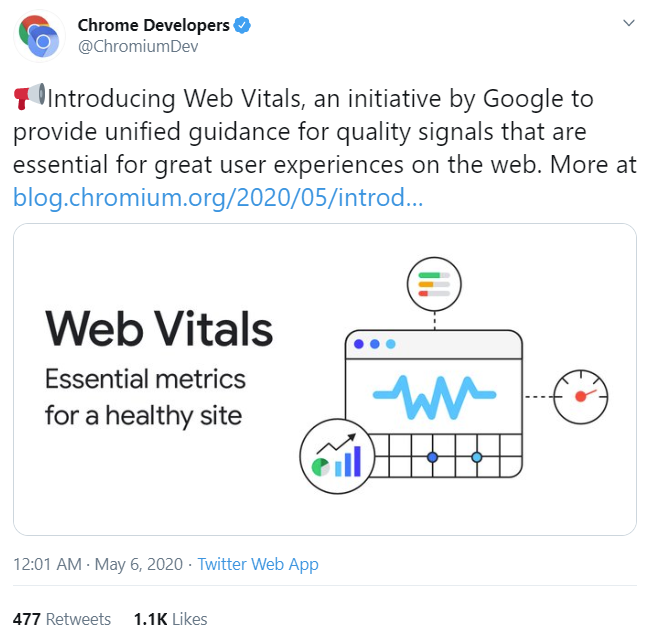Google announces Web Vitals