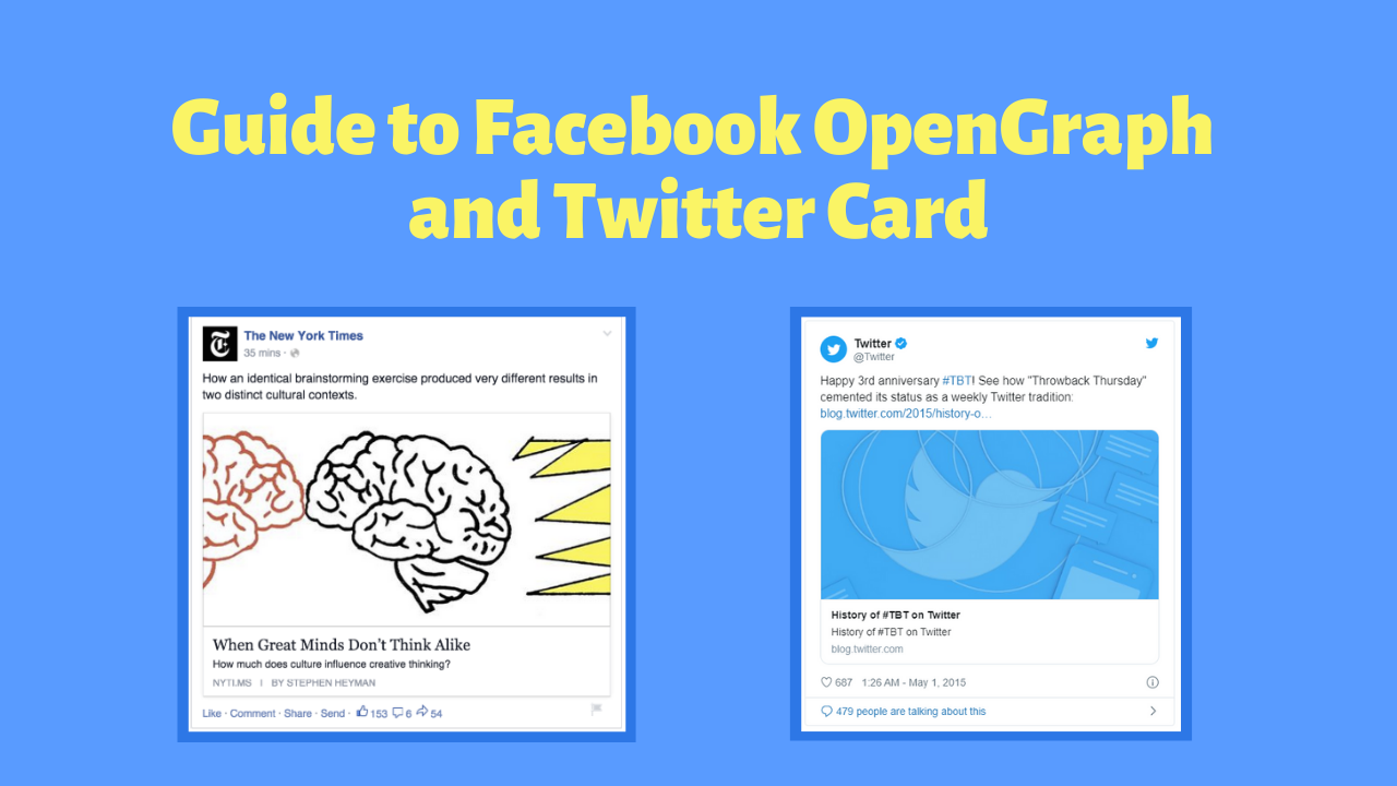 facebook opengraph et carte twitter