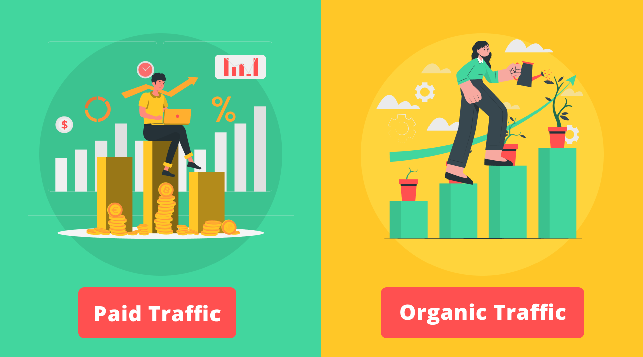 Paid vs Organic traffic