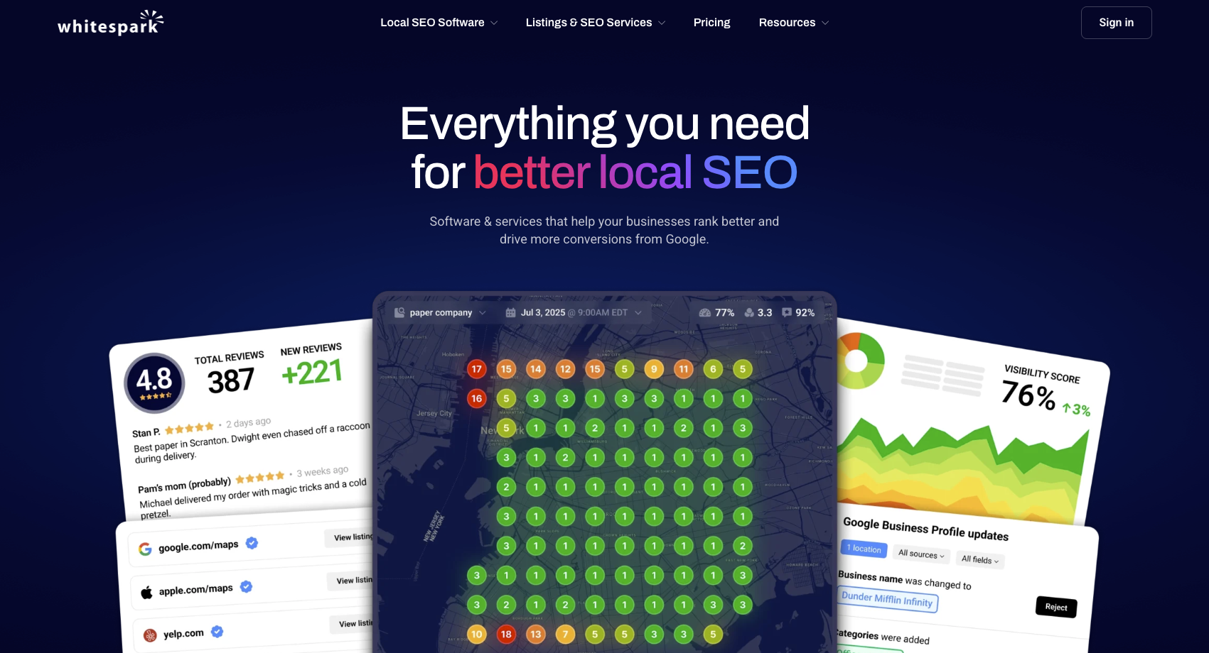 Whitespark Homepage